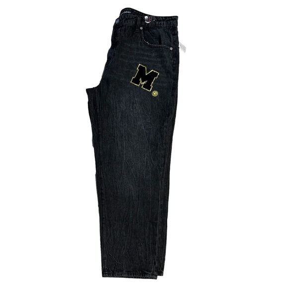 No Boundaries Women’s High Rise Patchwork Jeans Black Size 21 NWT - Picture 5 of 11